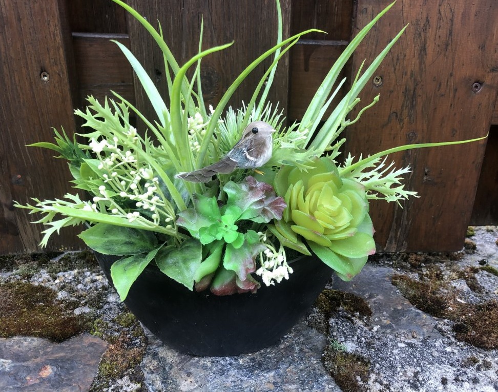 Letní dekroace s ptáčkem